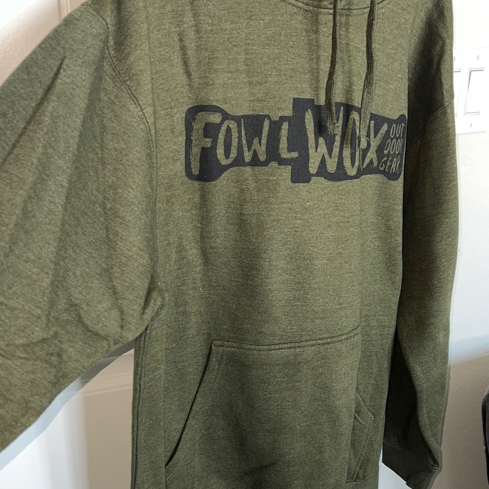 Men's Olive Hoodie - Picture 3 of 6